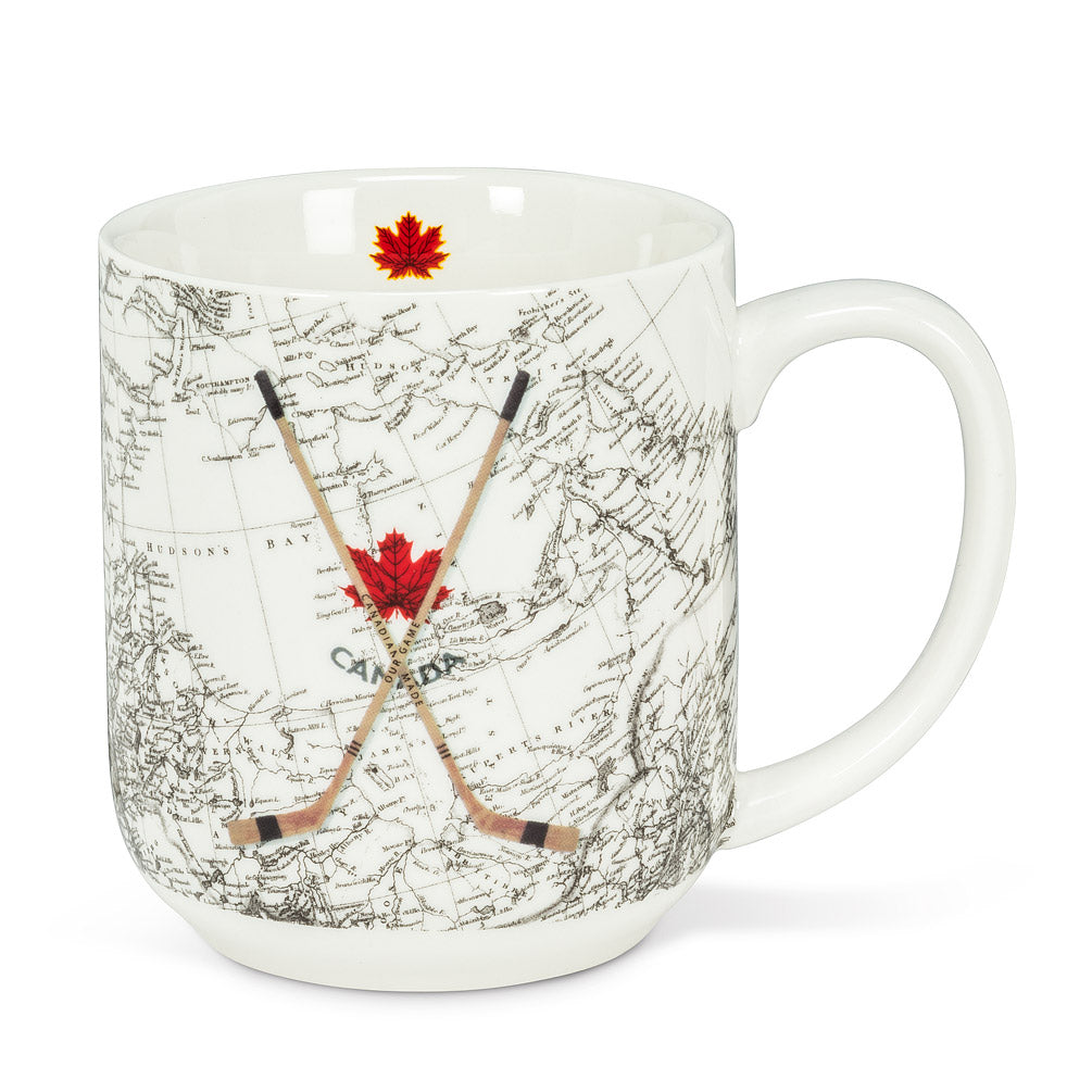 HOCKEY STICK AND MAP MUG