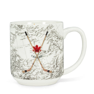 HOCKEY STICK AND MAP MUG