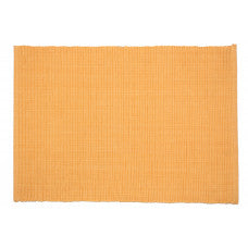 GOLDEN YELLOW COTTON RIBBED PLACEMAT 13 X 19"