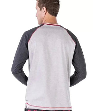 MEN'S "CABIN MOOSE" PJ LONG SLEEVE TEE