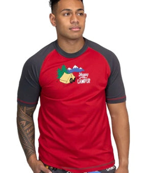 HAPPY CAMPER RAGLAN UNISEX TEE