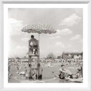 SUNDAY AT THE POOL I, 1942 33X33"