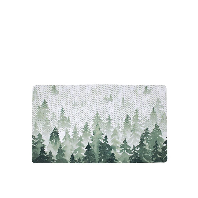 BOREAL FOREST WASHABLE ACCENT MAT GREEN