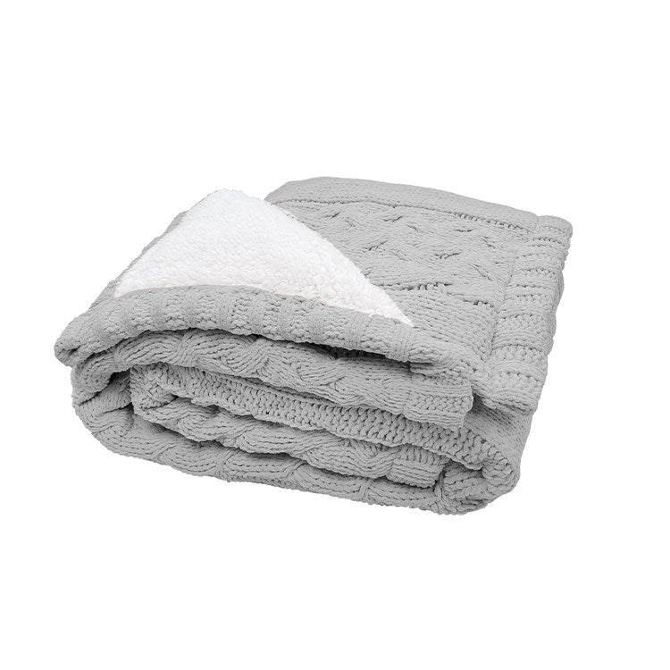 GREY SHERPA REVERSIBLE THROW