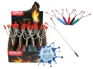 RED EXTENDABLE BBQ FORK