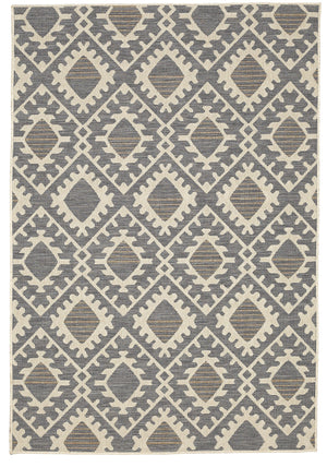 VIANA - 3'3"X5'5" INDOOR/OUTDOOR ODESSA RUG SKY BLUE IVORY