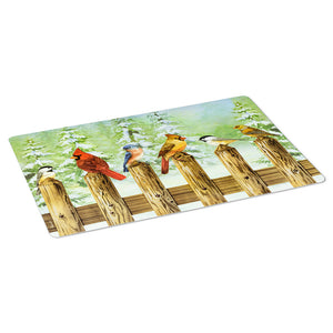BIRDS ON A FENCE POST PLACEMAT