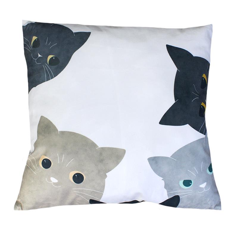 CATS THROW PILLOW 18X18