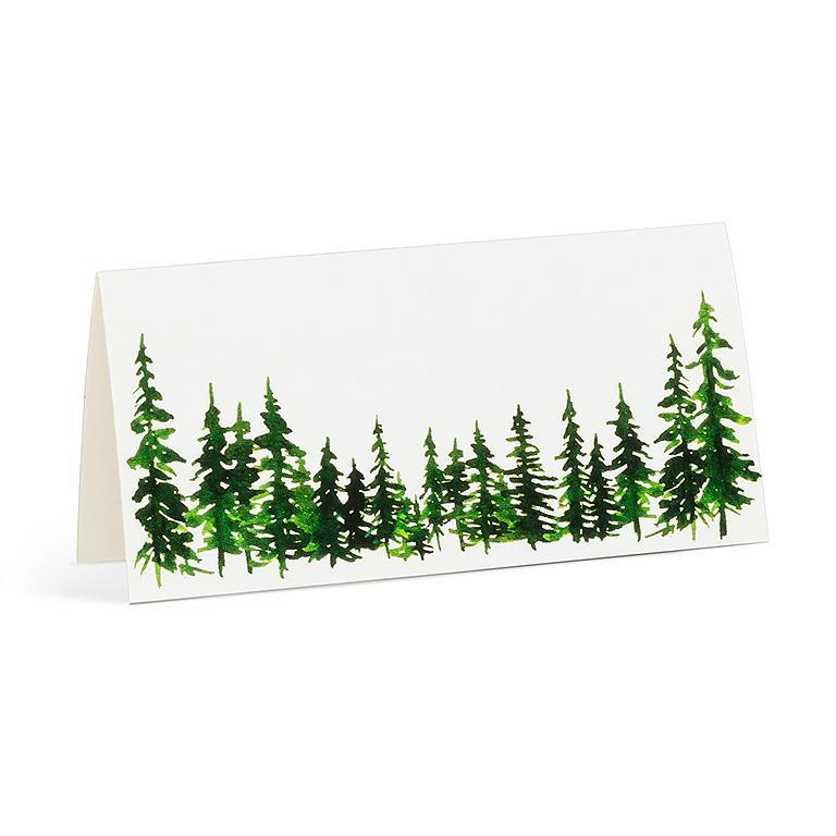 EVERGREEN FOLDED PLACECARDS (12 PCS)