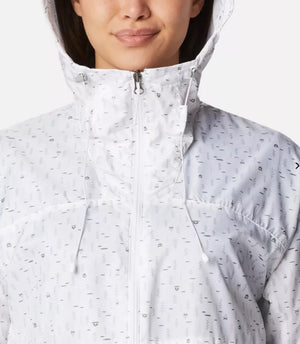 WOMEN'S WHITE WINDBREAKER JACKET