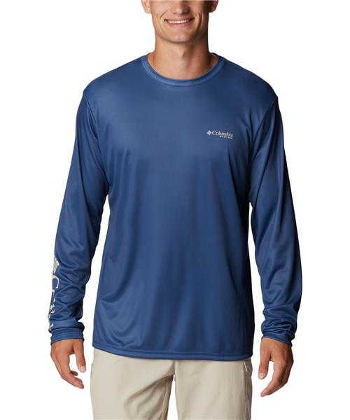 MEN'S PGF LONG SLEEVE NAVY SHIRT