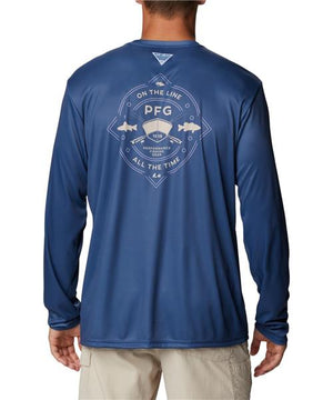 MEN'S PGF LONG SLEEVE NAVY SHIRT