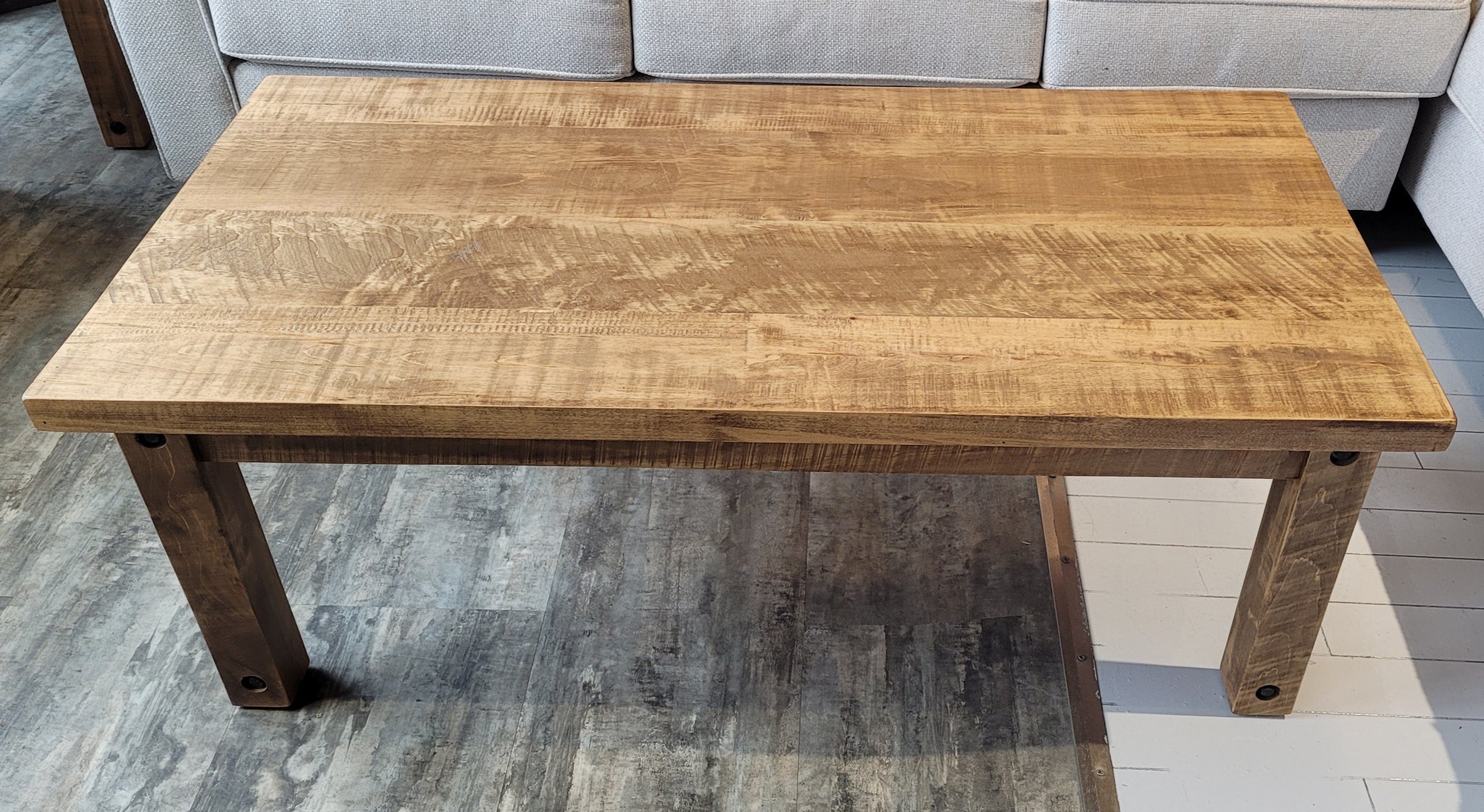 RUFFSAWN ADIRONDACK COFFEE TABLE Lockside Trading Company