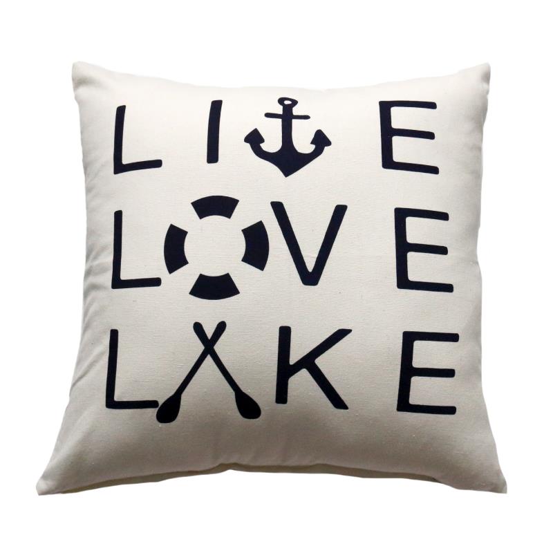 LIVE LOVE LAKE PILLOW