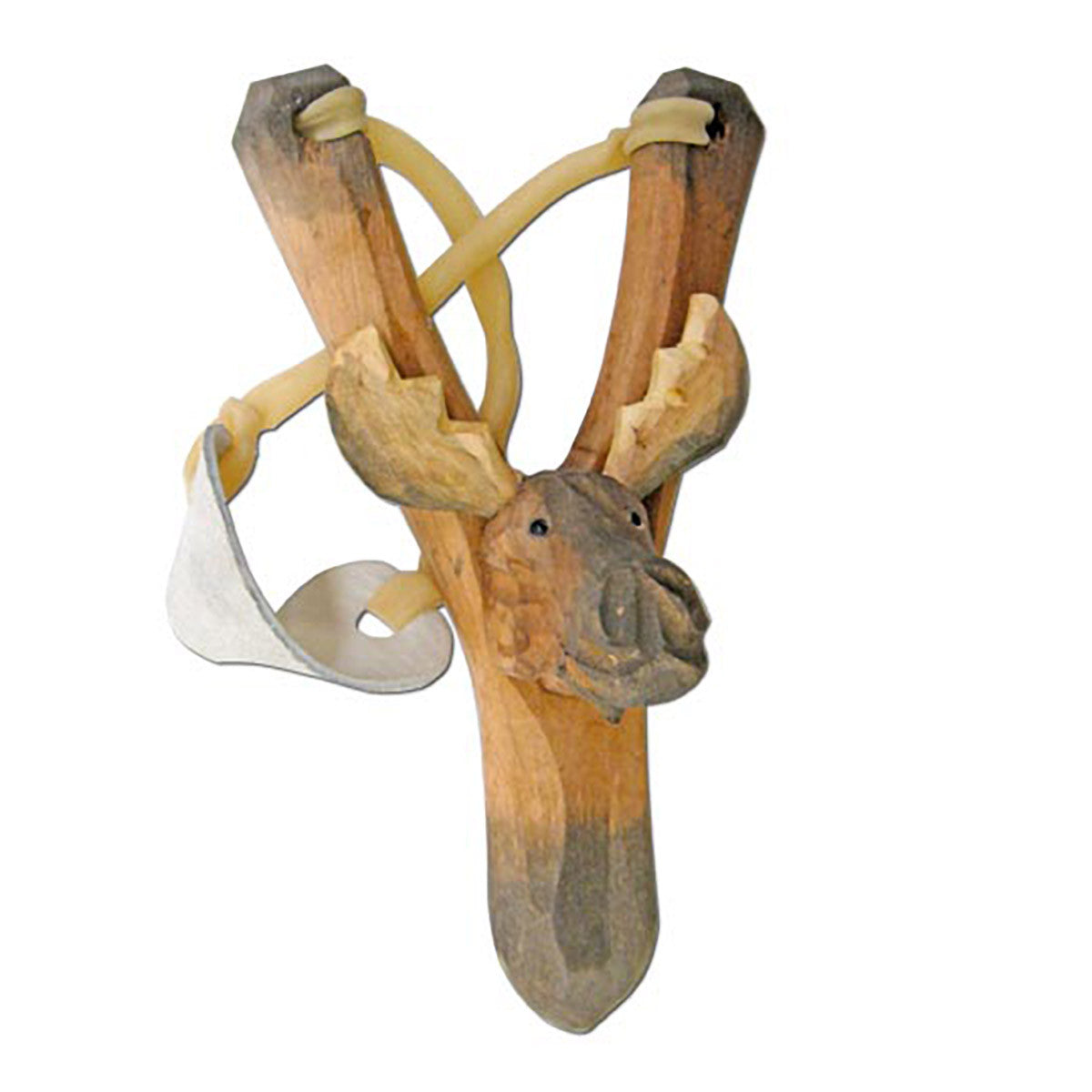 WOOD MOOSE SLING SHOT TOY