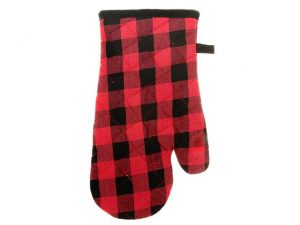 RED BUFFALO CHECK OVEN MITT