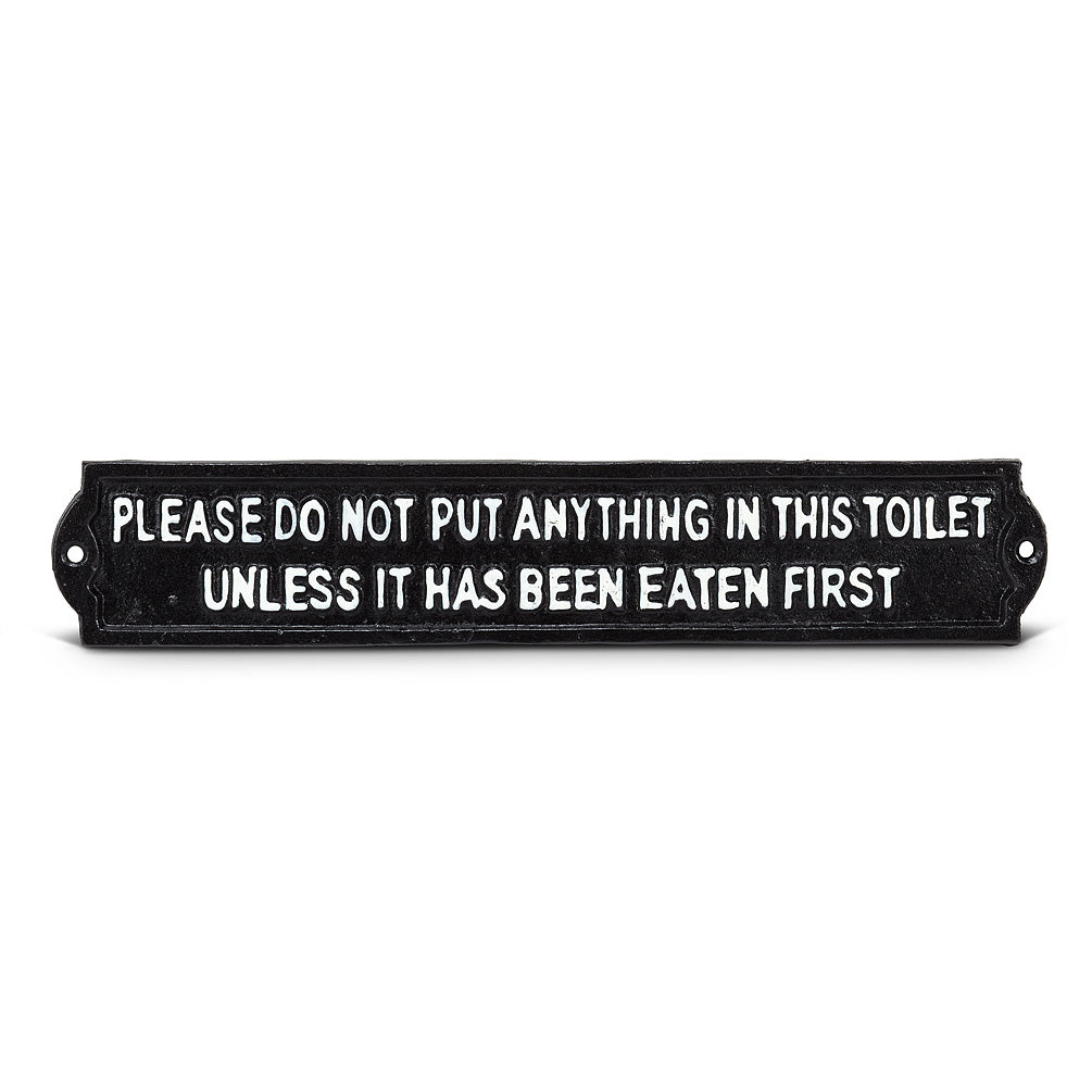 DO NOT PUT ANYTHING 12" SIGN