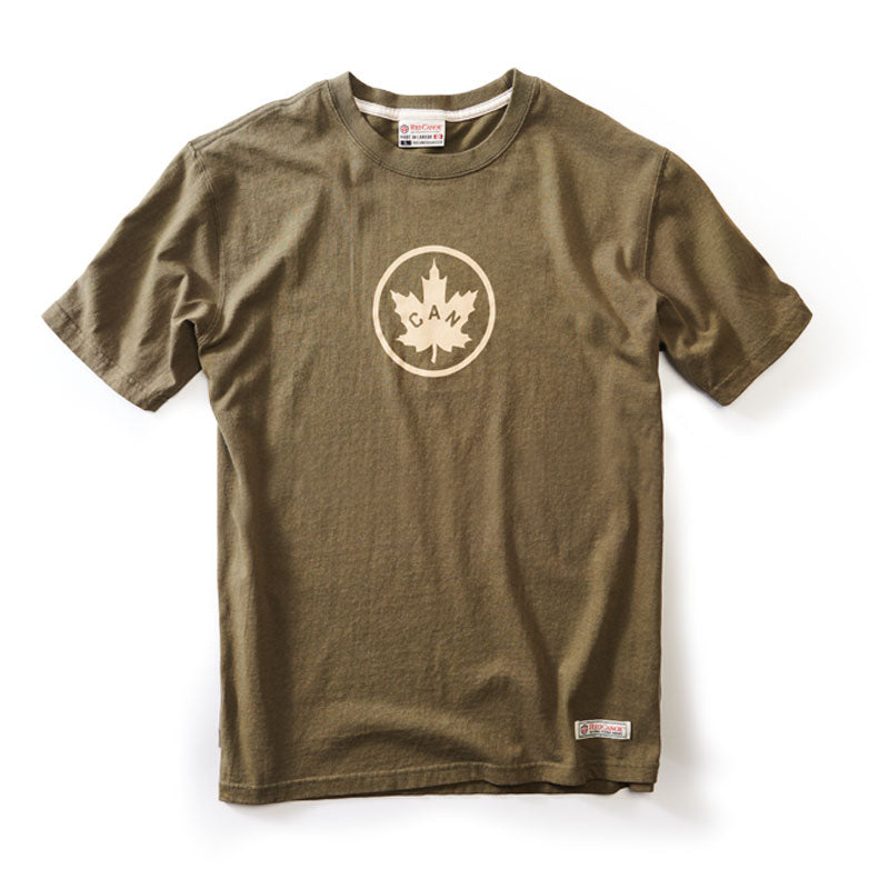 RED CANOE - CANADIAN MEN'S T-SHIRT - OLIVE
