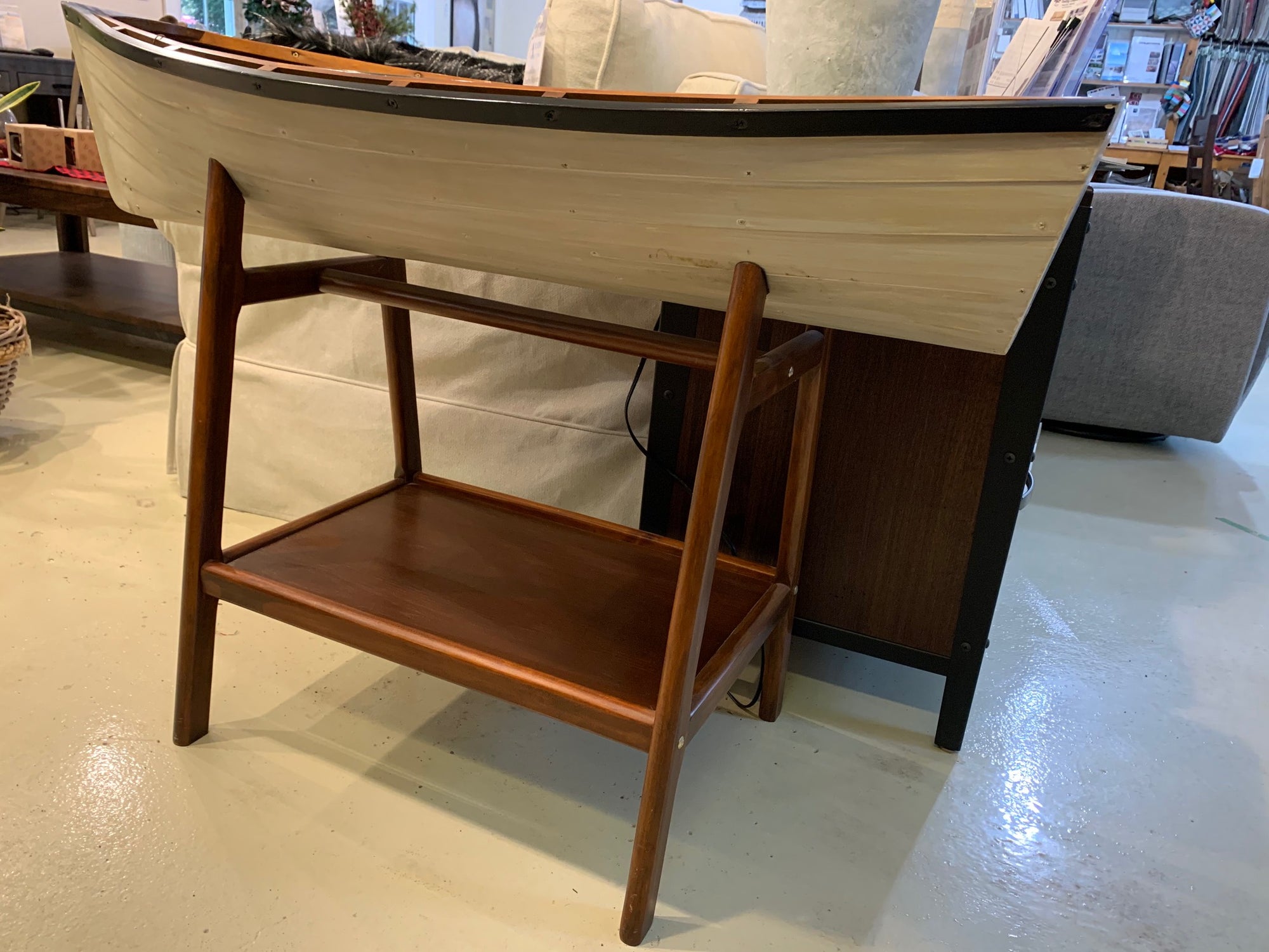 CONSOLE TABLE WHITE CANOE