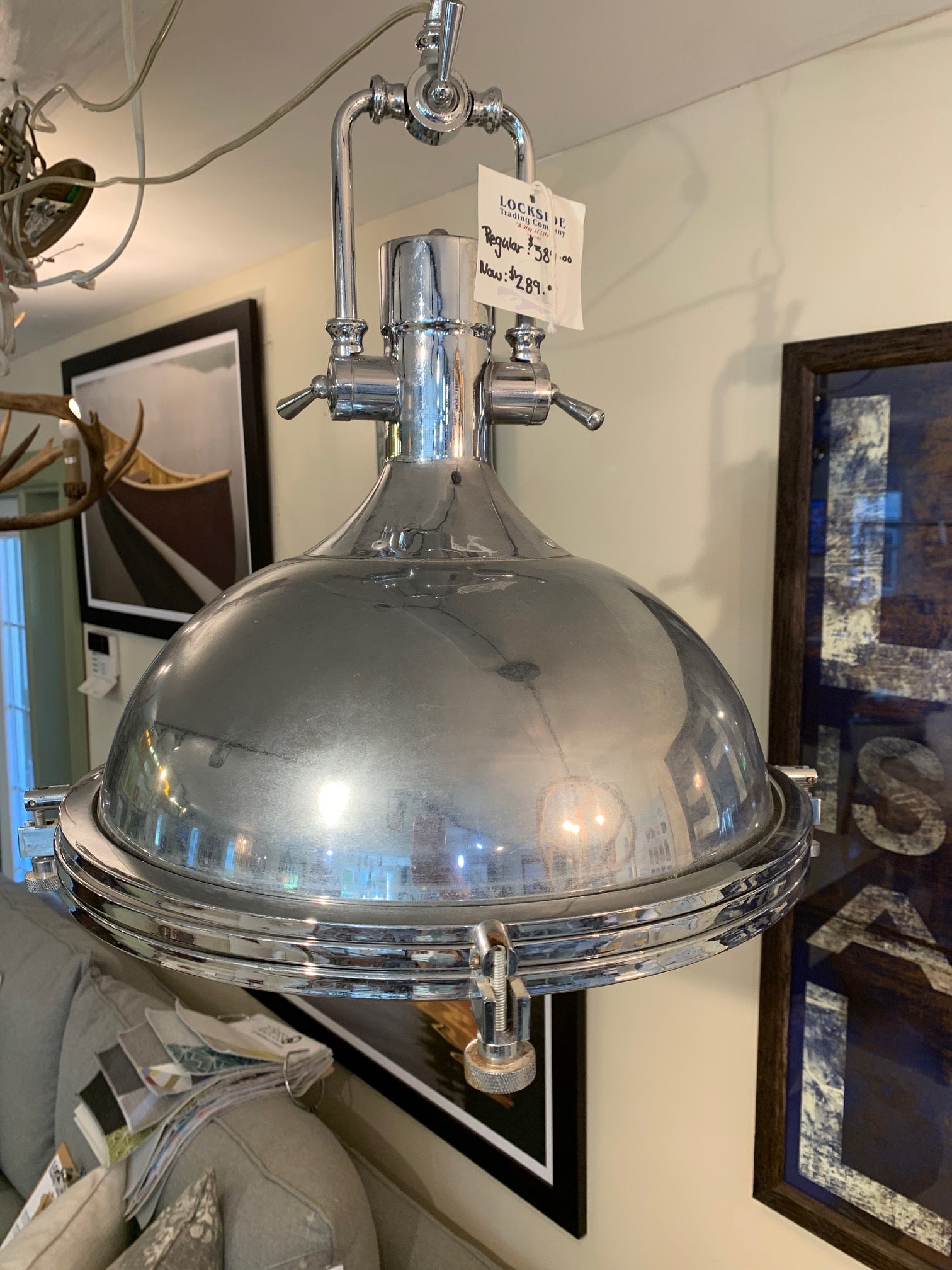 Chrome Pendant Light