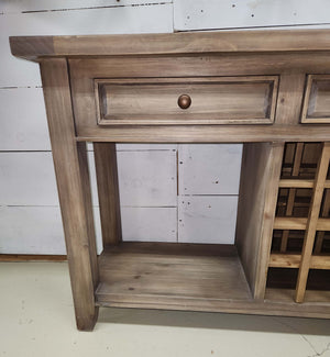 ARK - Ashlyn Buffet Wine Rack (Weathered)