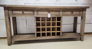 ARK - Ashlyn Buffet Wine Rack (Weathered)