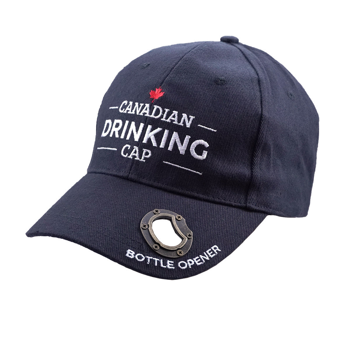 ADULT DRINKING HAT WITH OPENER - BLACK