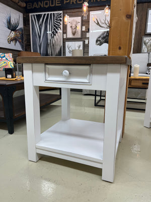 Pierre & Clair Large End Table With Shelf