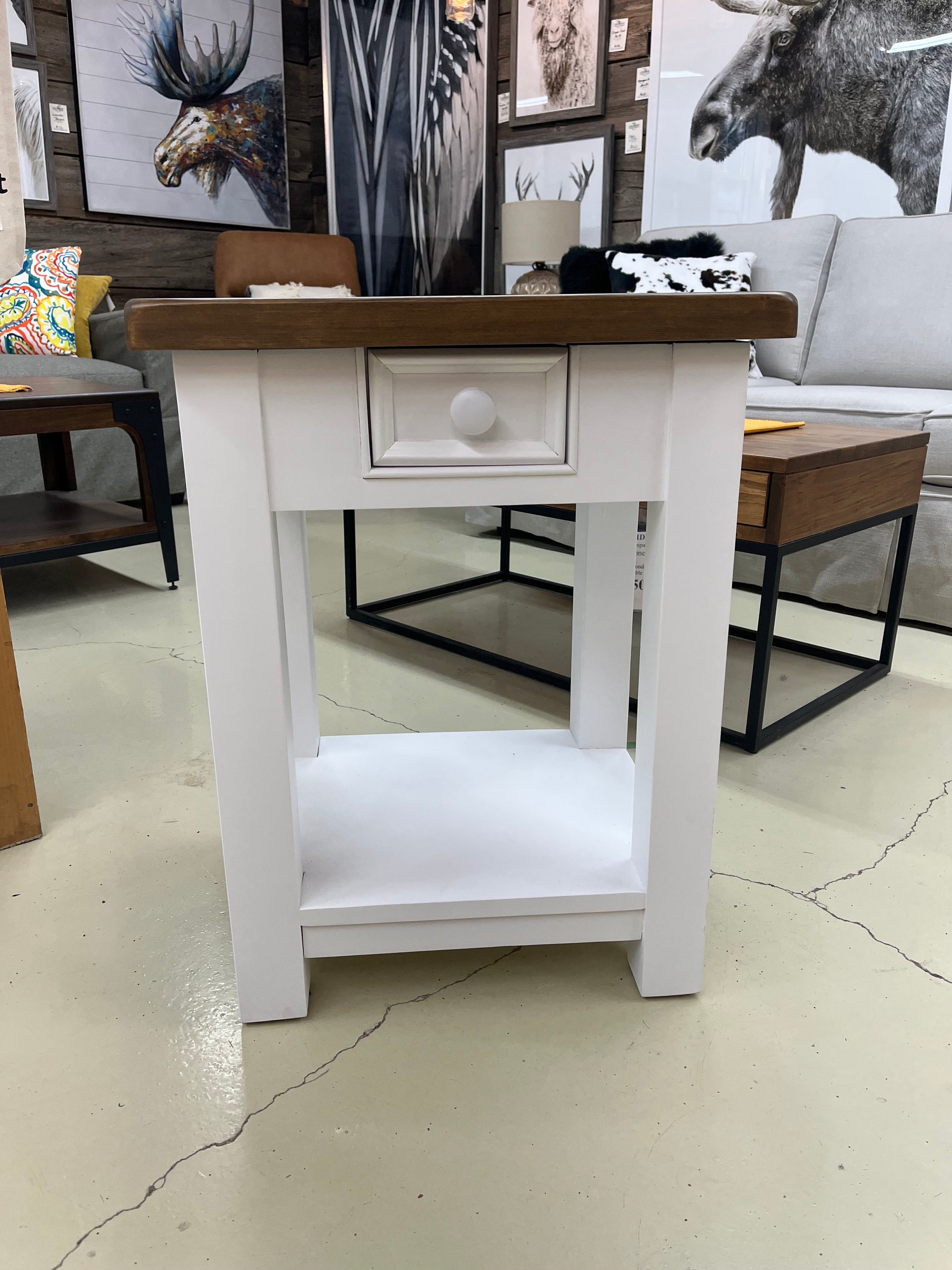 Pierre & Clair Small End Table With Shelf