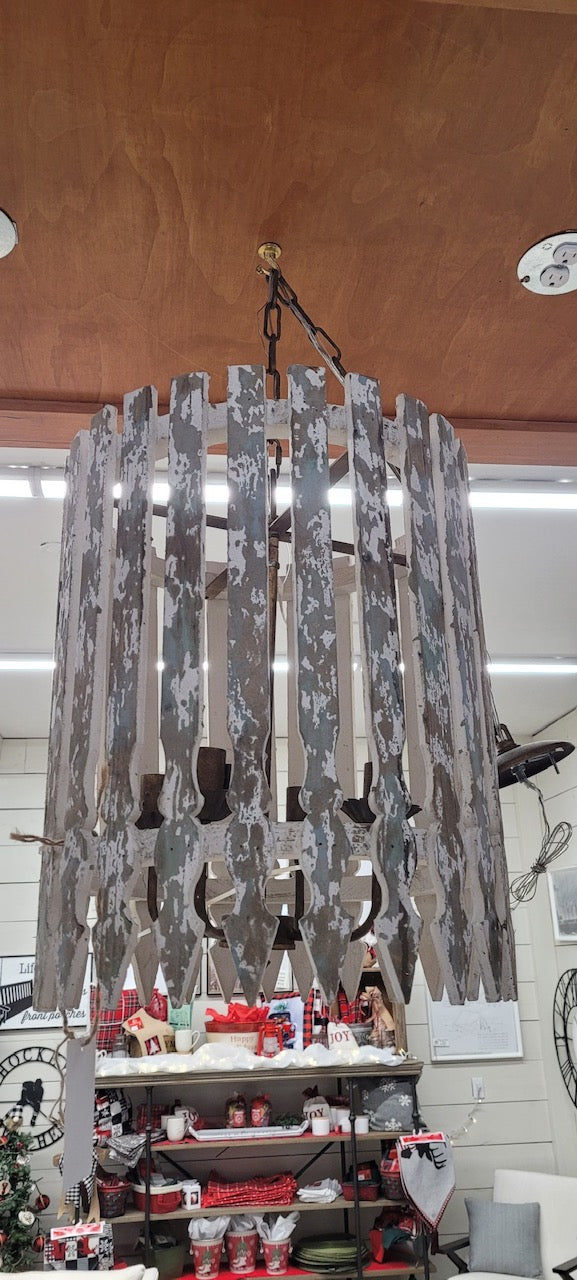 PICKET FENCE CHANDELIER