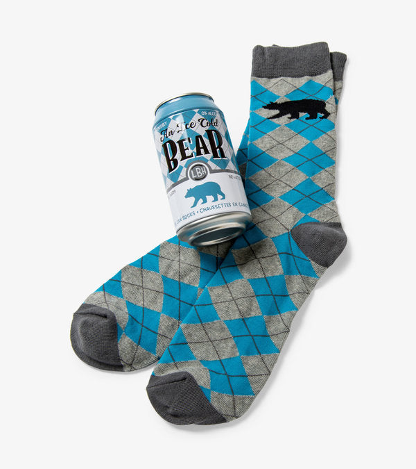 ICE COLD BEAR MEN'S SOCKS IN A CAN