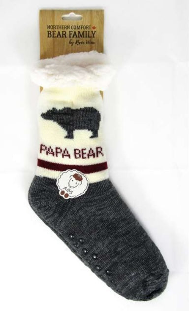 PAPA BEAR SOCKS WITH ABS SOLE