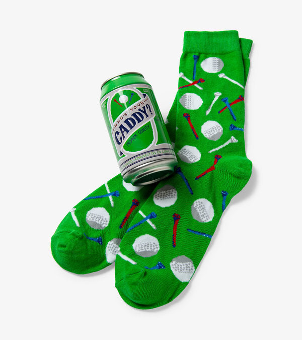 WHO'S YOUR CADDY MEN'S SOCKS IN A CAN