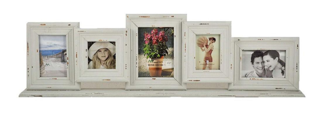WOOD 5 PICTURE TABLE FRAME